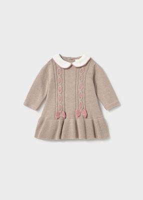 Mayoral 2802 Baby Girl’s LS Knit Sweater Dress/