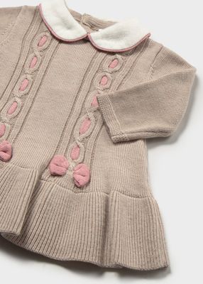 Mayoral 2802 Baby Girl’s LS Knit Sweater Dress/
