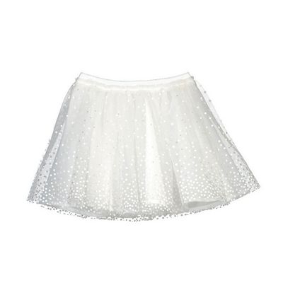 Mayoral 3901 Girl’s Polka Dot Tulle Skirt – Blanco