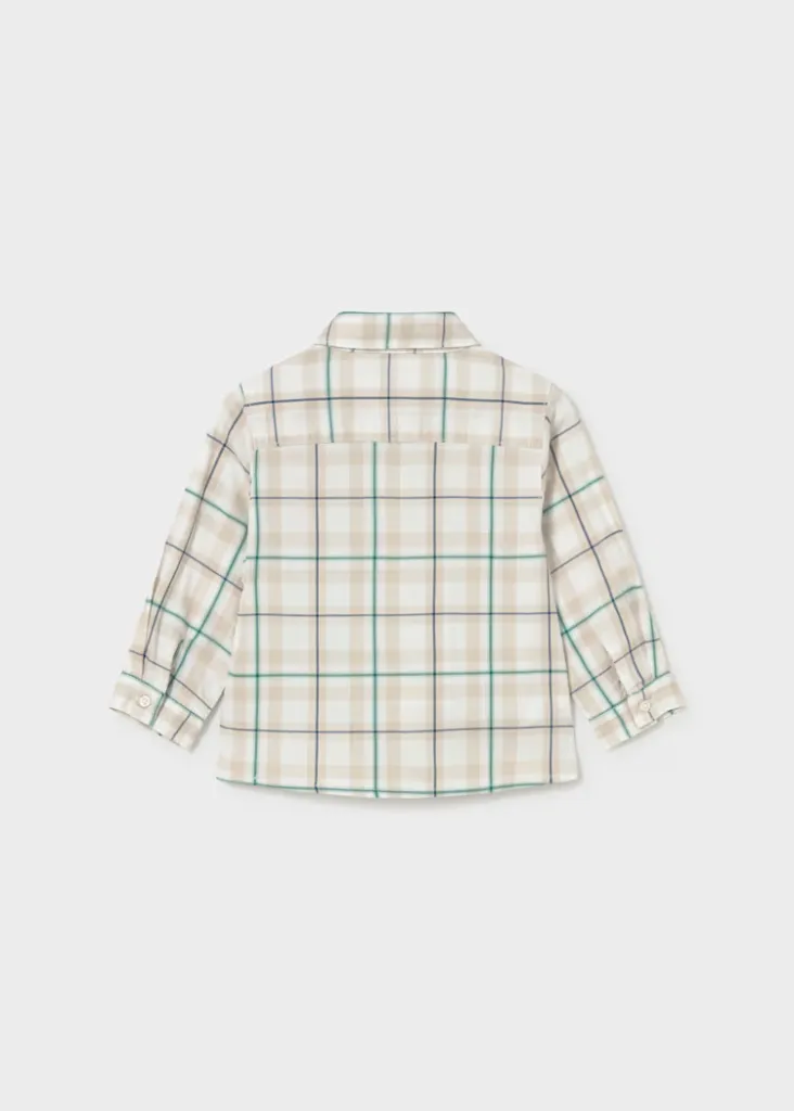 Mayoral 2112, Baby Boy 36M, Blue and Orange Flannel