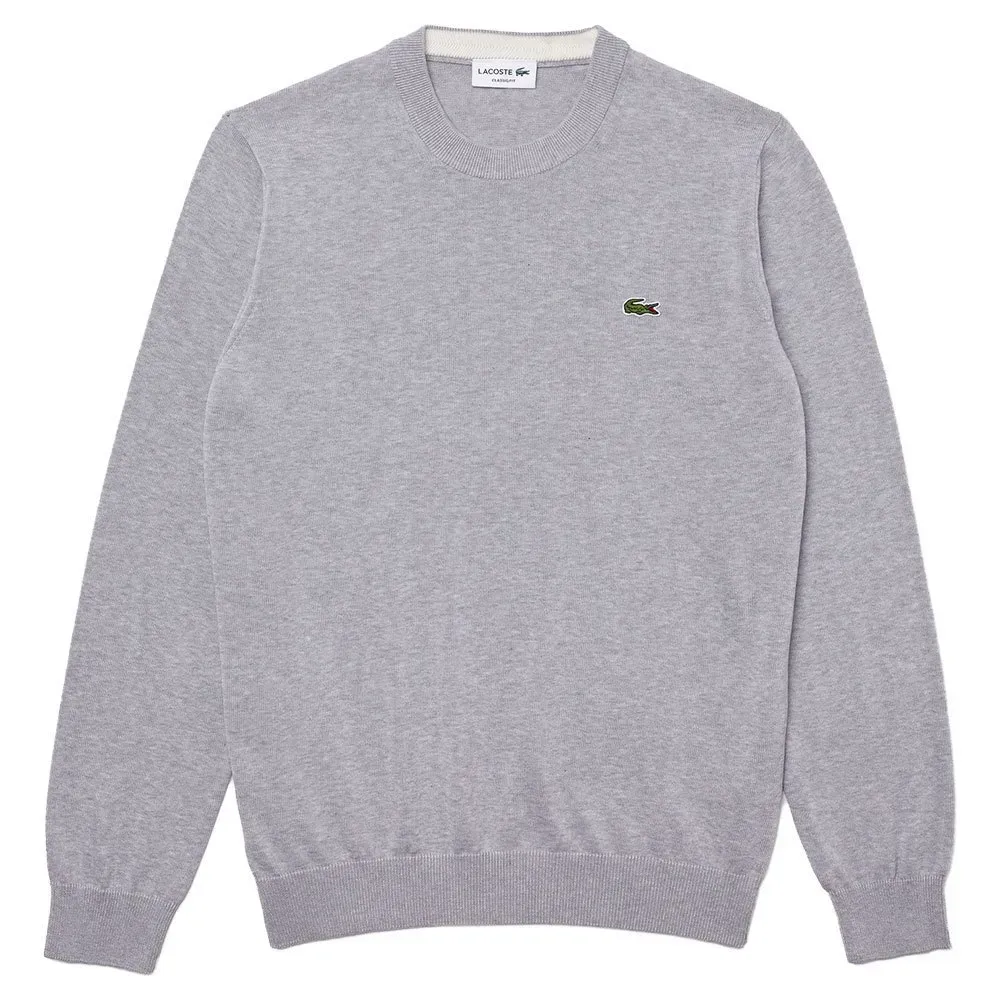 Lacoste AH1985-52 Men’s Crew Neck Cotton Sweater