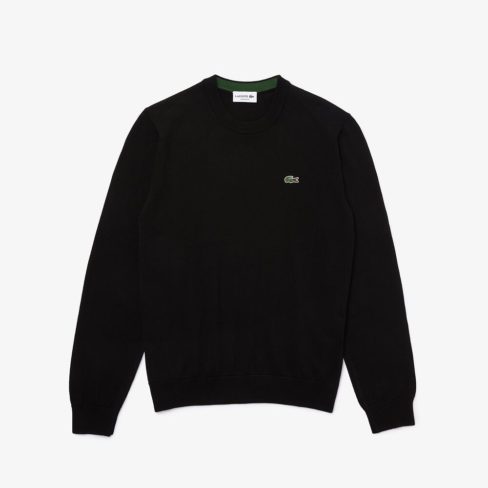 Lacoste AH1985-52 Men’s Crew Neck Cotton Sweater