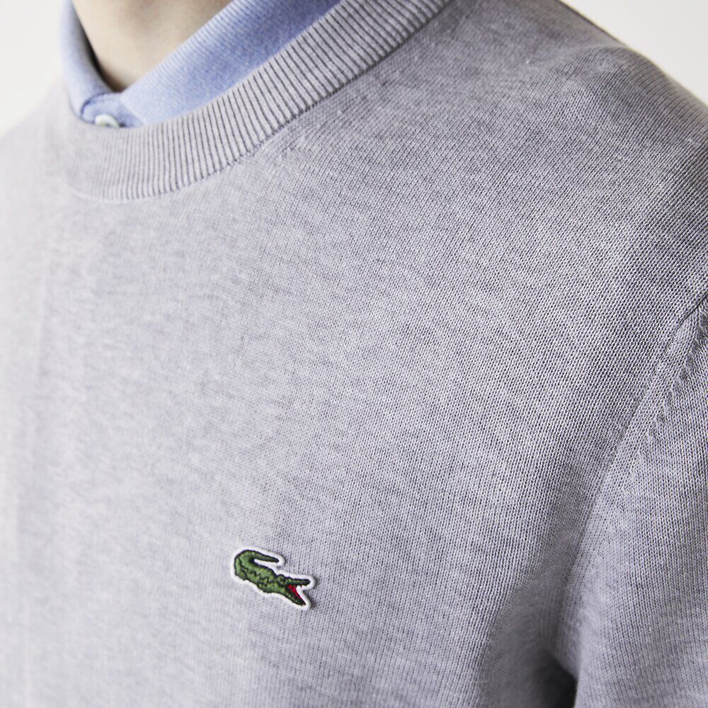 Lacoste AH1985-52 Men’s Crew Neck Cotton Sweater