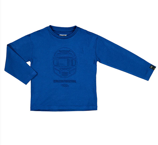 Mayoral 4020 Boy's Junior LS Graphic T-Shirt/