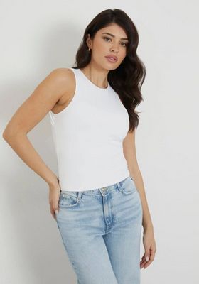 Guess W4GP18KC7M0 Women's SL Mora Cut-Out Back Top/