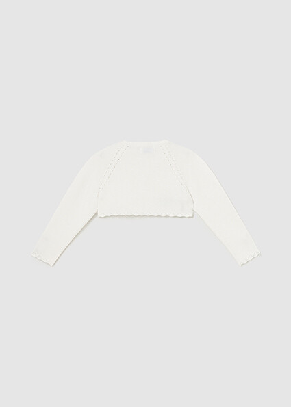 Mayoral 306 Baby Girl's Basic Knit Bolero