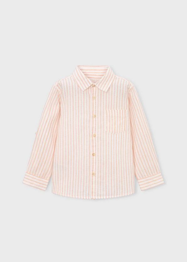Mayoral 3119 Boy's Striped Linen Overshirt