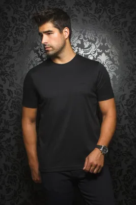 Au Noir C-MICHAEL Men’s SS Round Neck T-Shirt/ BLACK Au Noir C-MICHAEL Men’s SS Round Neck T-Shirt/ BLACK