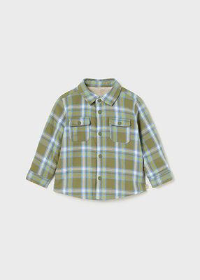 Mayoral 2187 Baby Boy's Long Sleeve Flannel Coat – Bosque