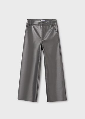 Mayoral 7550 Girl's Vegan Leather Pants – Plomo