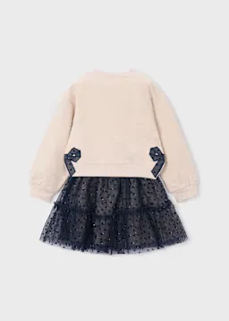 Mayoral 4934 Girl's SL Overall Dress/ MARINO
