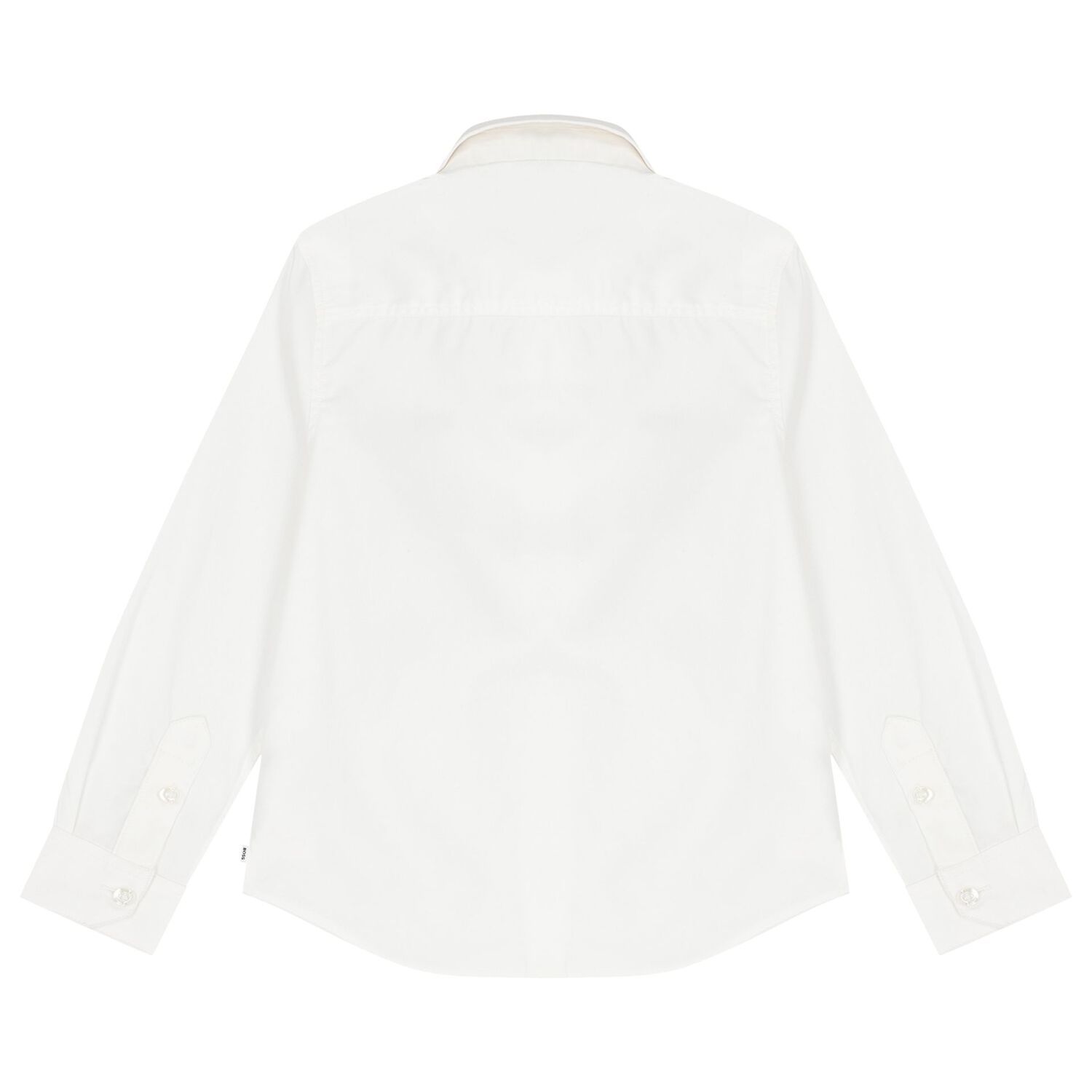 Boss J52272 Boy's Long Sleeve Dress Shirt – White
