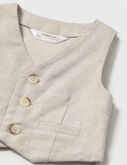 Mayoral 1102 Baby Boy's Long Sleeve Vest Shirt & Pants Set 3PC – Duna