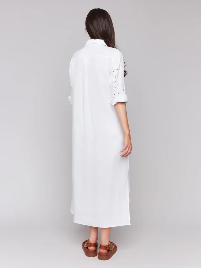 Charlie B C3106E Women’s Solid Button Up Dress