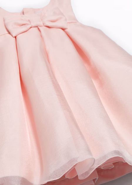 Abel & Lula 5008 - Organza Bow Dress – Peonia Pink