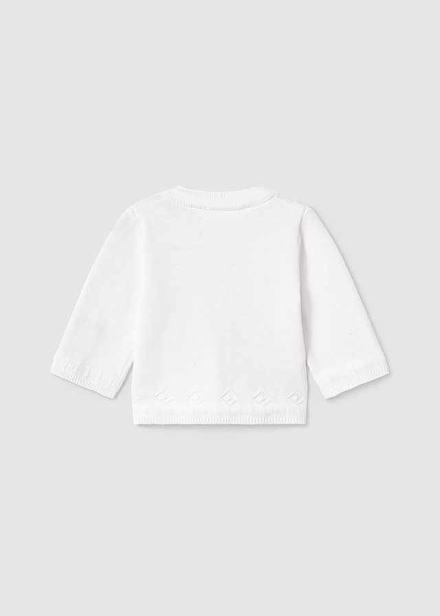 Mayoral 1392 Baby Boy Knit Cardigan/67 BLANCO