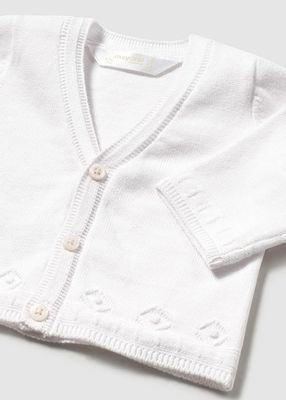 Mayoral 1392 Baby Boy Knit Cardigan/67 BLANCO