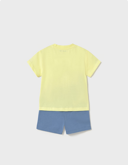 Mayoral 1654 Boy’s Turtle Print T-Shirt & Shorts Set 2PC – Sorbete