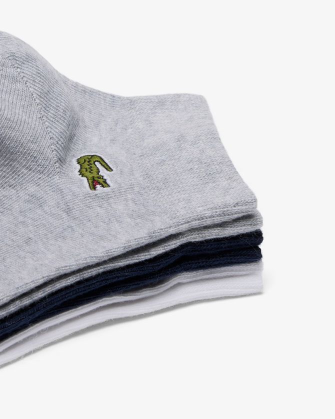 Lacoste RA2917-51 Men’s Socks 3PC/BLUE, GREY & WHITE