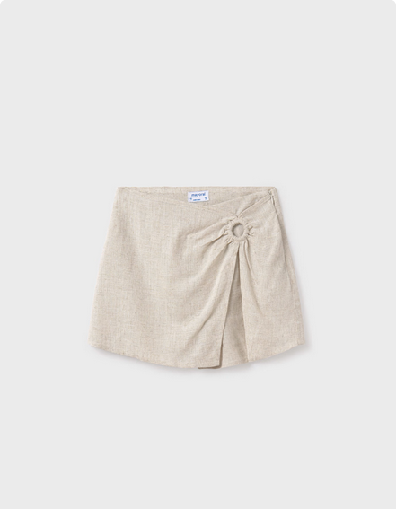 Mayoral 6972 Girl's Linen Skort