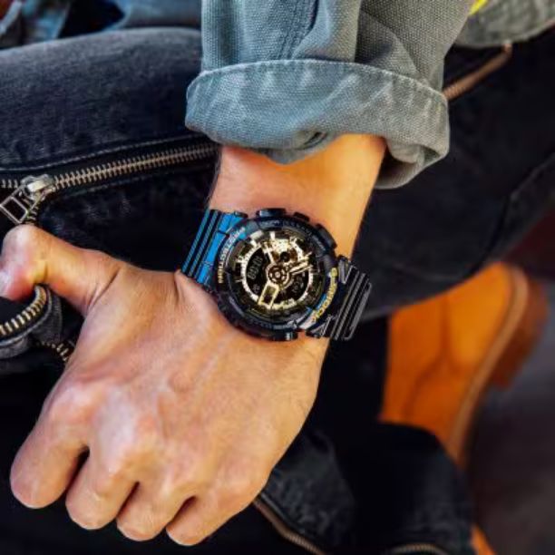 G-Shock GA110GB-1A Men's Casio Watch – Shinny Black & Gold