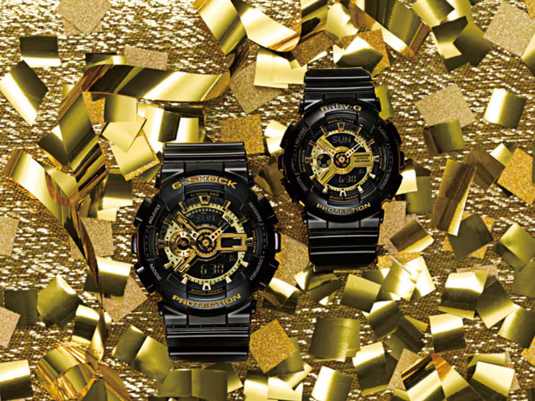 G-Shock GA110GB-1A Men's Casio Watch – Shinny Black & Gold