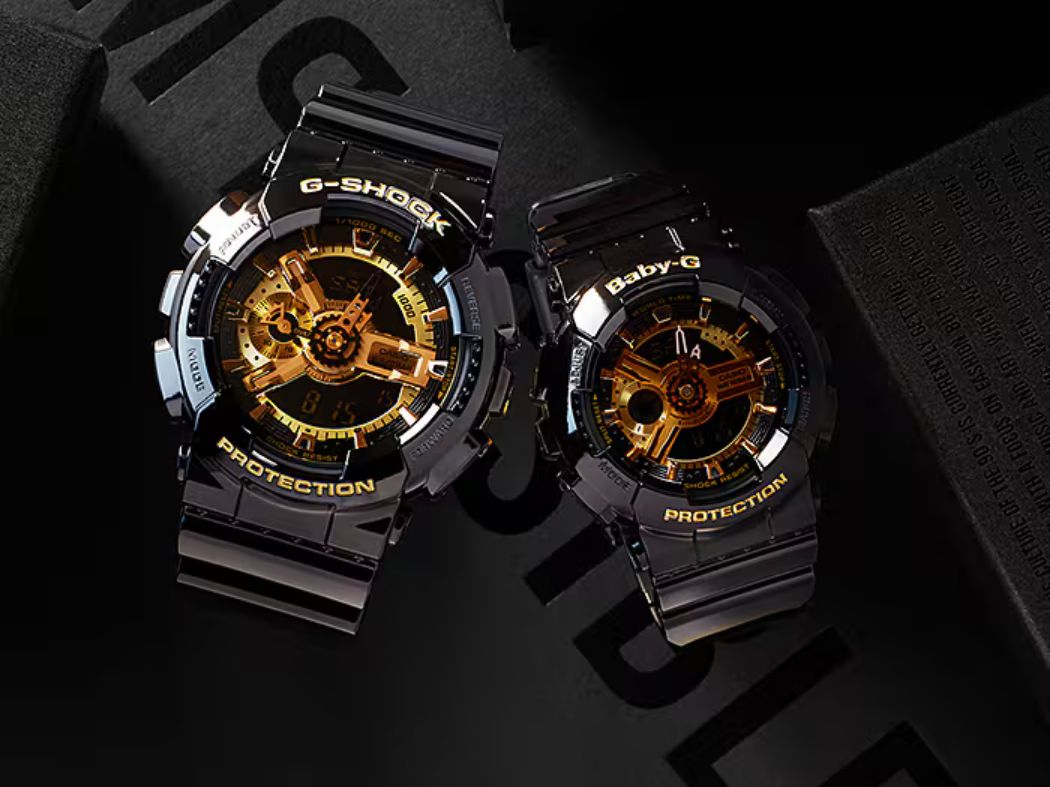 G-Shock GA110GB-1A Men's Casio Watch – Shinny Black & Gold