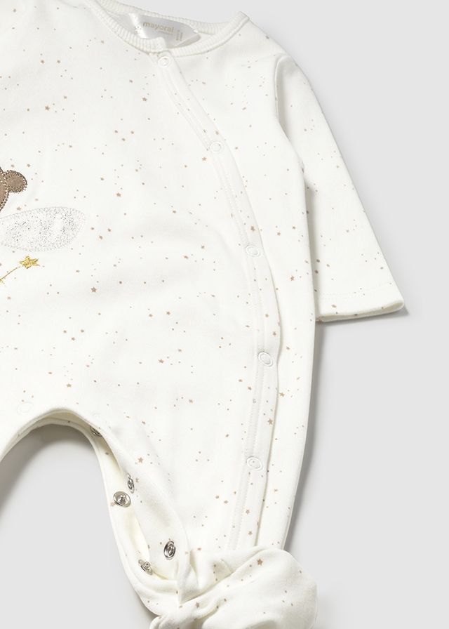 Mayoral 2703 Baby Girl's Long Sleeve Footie Onesie