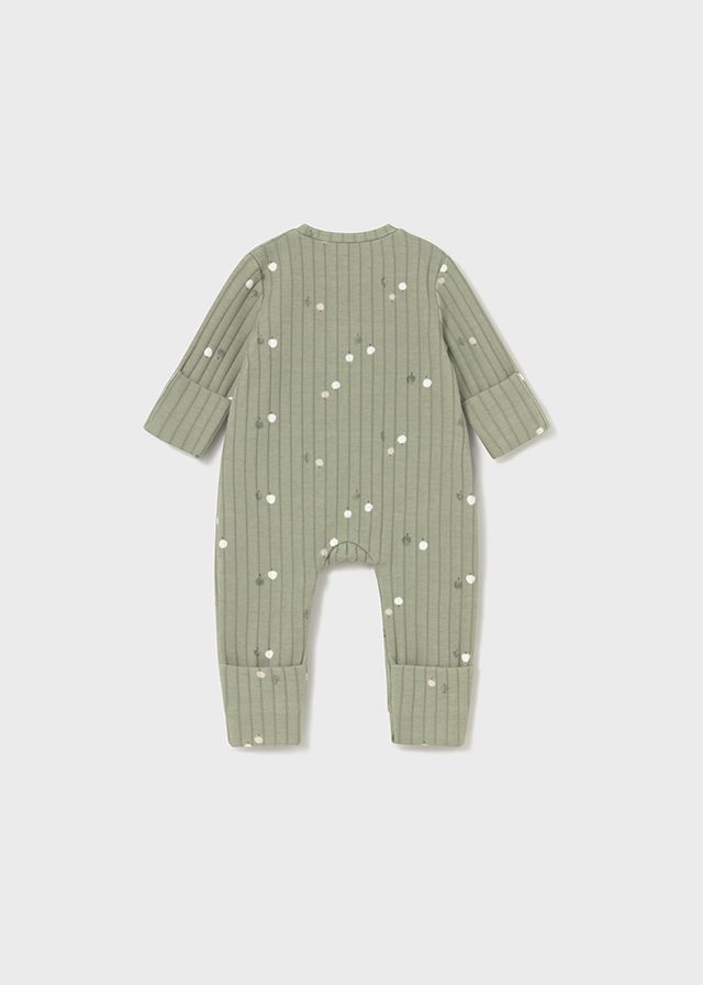 Mayoral 2730 Baby's Long Sleeve Footless Ribbed Onesie – Salvia
