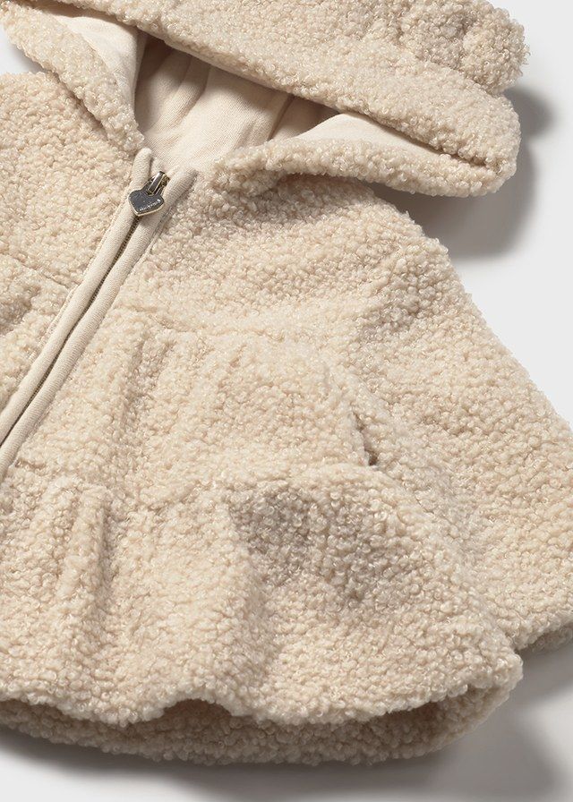 Mayoral 2413 Baby Girl's Long Sleeve Zip Sweater Dress – Cereal