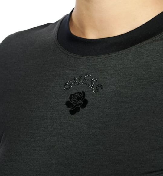 Guess W5BP22K1262 Women's Velvet Rose T-Shirt