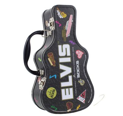 Perri's EPF371-909 Men's Guitar Tin Socks-3 Pack Set/ ELVIS 7-12
