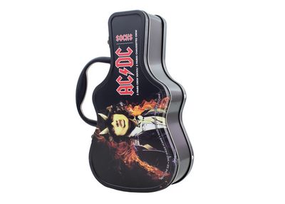 Perri's ACF370-068 Men's Guitar Tin Socks-3 Pack Set/ ACDC 7-12