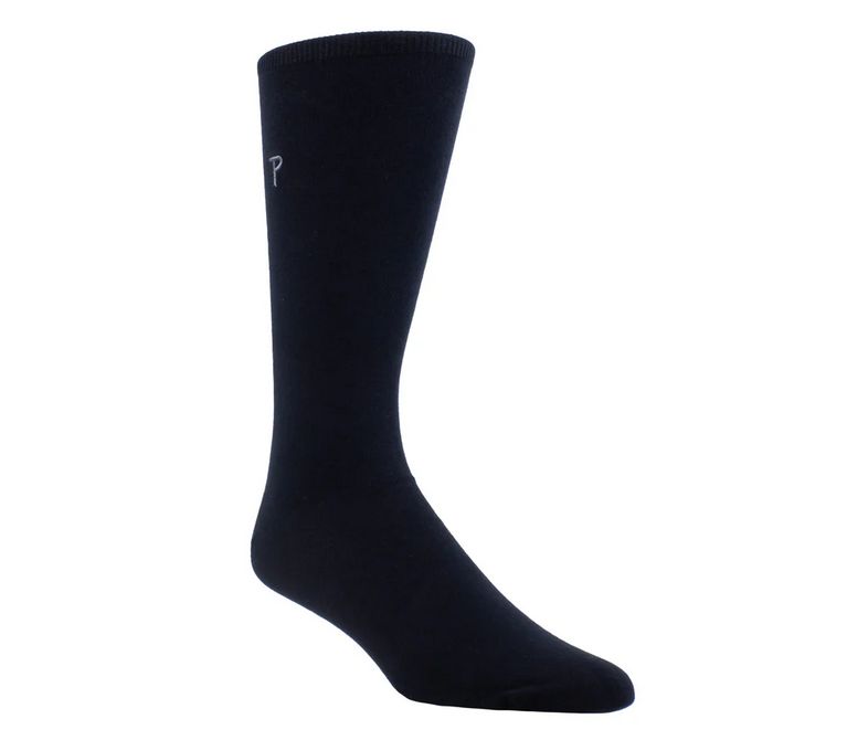 Perri's EDD104-001 Men's OS Everyday Crew Socks – Black