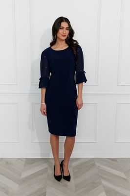 Frank Lyman 259025 Women's 3/4 Chiffon Sleeve Dress