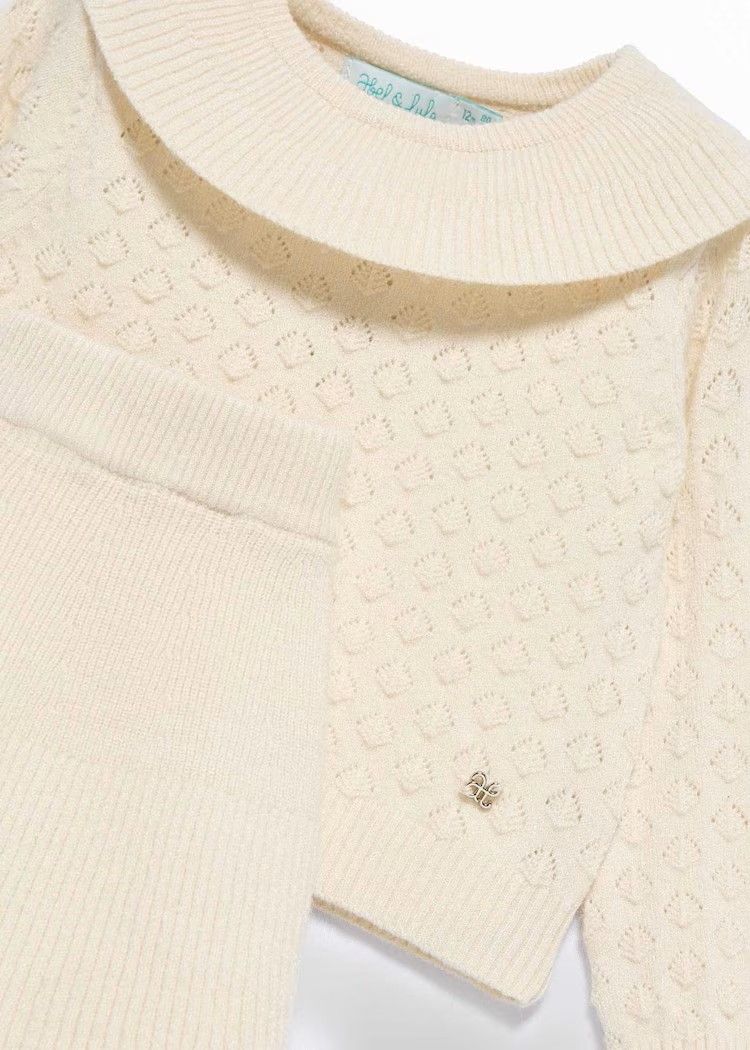 Abel & Lula 5514 Baby Girl's Long Sleeve Knit Top & Skirt Set