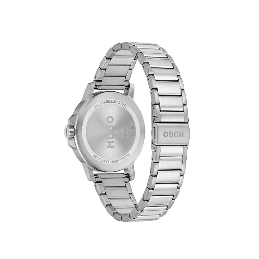 HUGO 1530419 Men's Watch – Silver Case & Navy Dial
