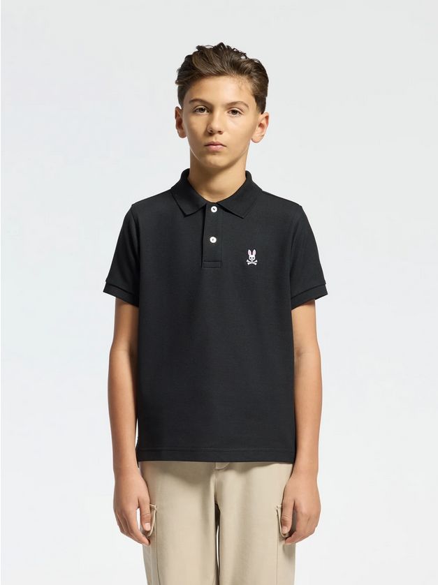 Psycho Bunny B0K001CRPC Boy’s Classic Short Sleeve Polo