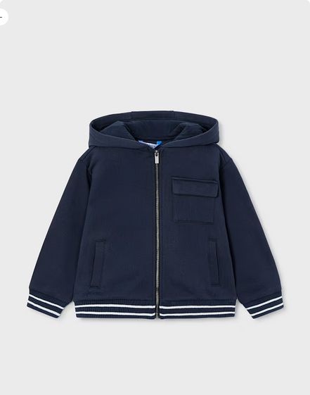 Mayoral 4427 Boy's Fleece Zip Up Hoodie