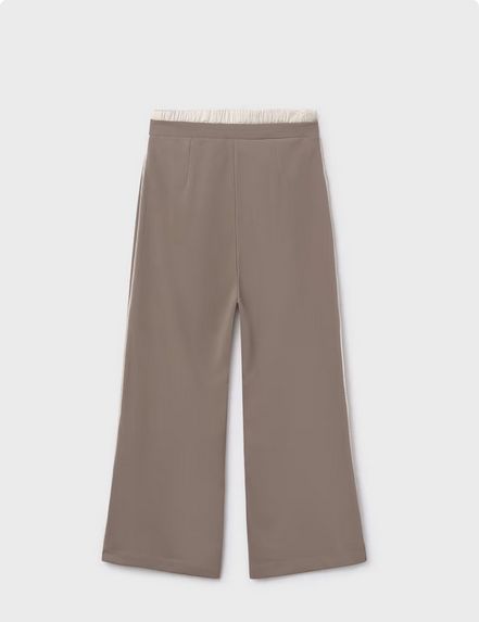 Mayoral 7581 Girl's Double Waisted Wide Leg Pant
