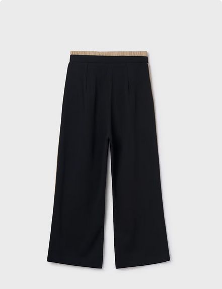 Mayoral 7581 Girl's Double Waisted Wide Leg Pant