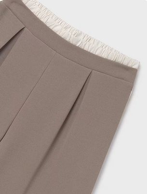 Mayoral 7581 Girl's Double Waisted Wide Leg Pant