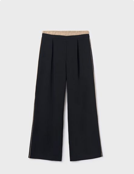 Mayoral 7581 Girl's Double Waisted Wide Leg Pant