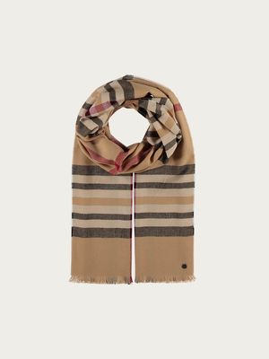 FRAAS 631114 Women’s OS Lightweight Plaid Wrap Scarf/
