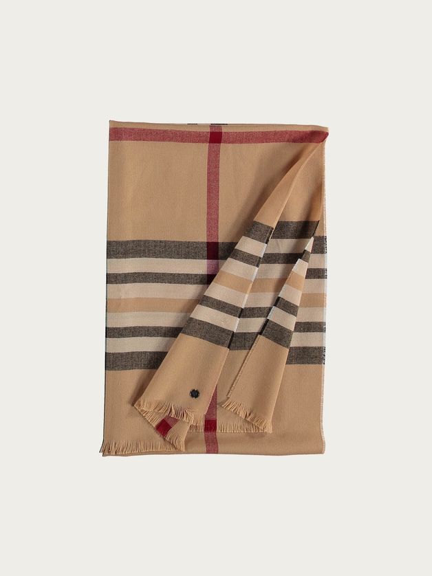 FRAAS 631114 Women’s OS Lightweight Plaid Wrap Scarf