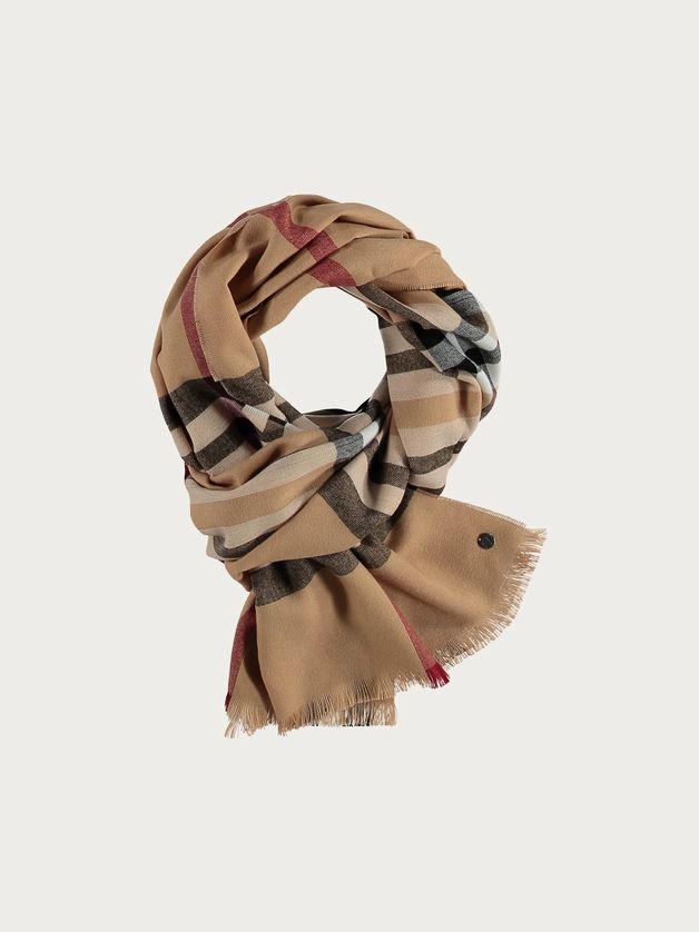 FRAAS 631114 Women’s OS Lightweight Plaid Wrap Scarf