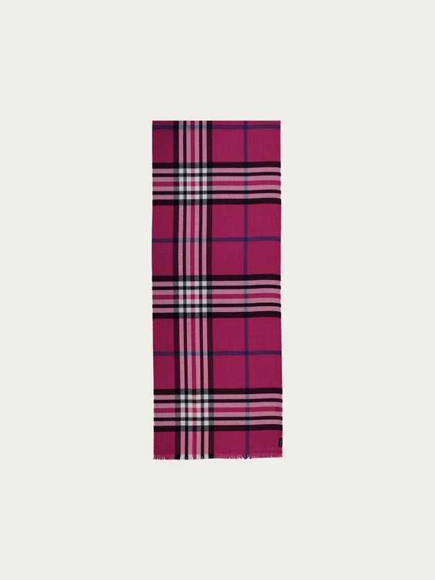 FRAAS 631114 Women’s OS Lightweight Plaid Wrap Scarf