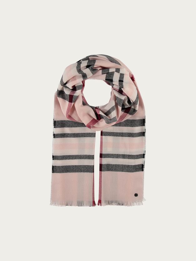 FRAAS 631114 Women’s OS Lightweight Plaid Wrap Scarf