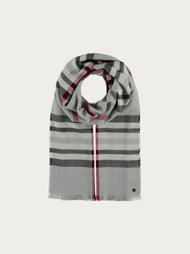 FRAAS 631114 Women’s OS Lightweight Plaid Wrap Scarf