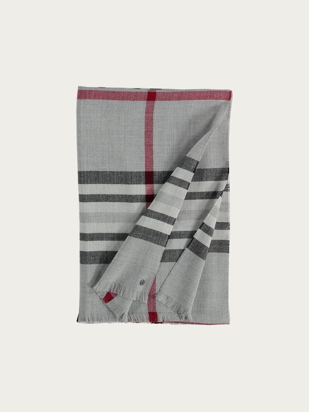 FRAAS 631114 Women’s OS Lightweight Plaid Wrap Scarf